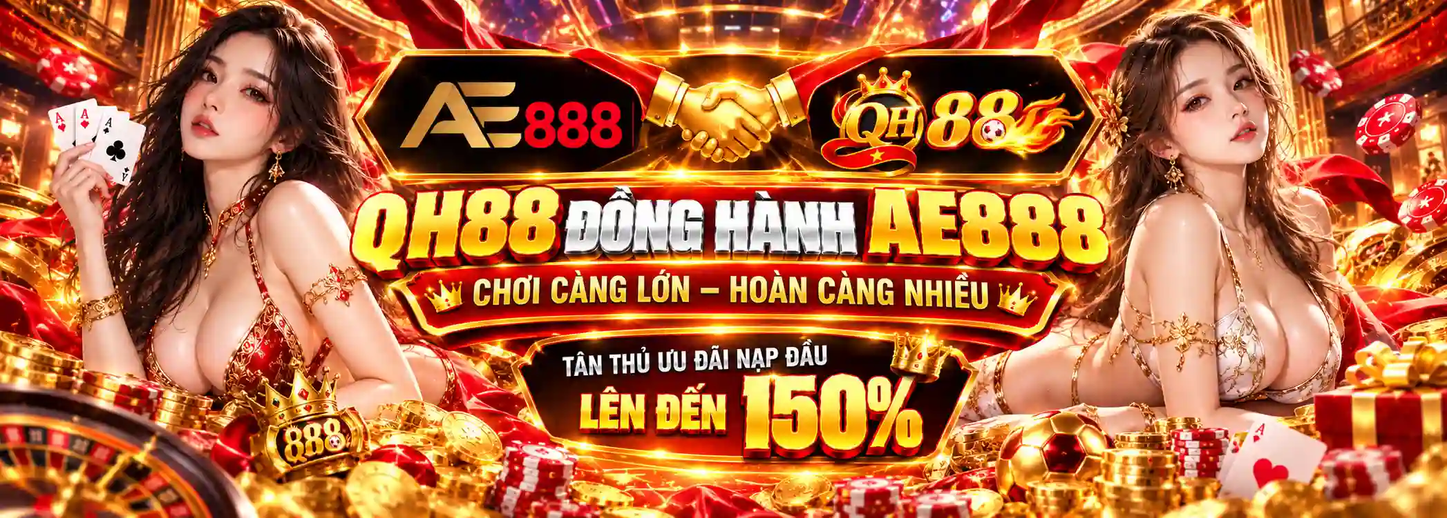 Banner Ưu Đãi Nạp Đầu QH88 150%
